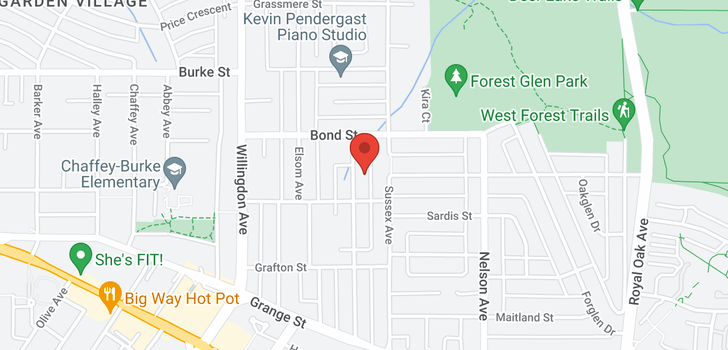 map of 5512 BOOTH AVENUE